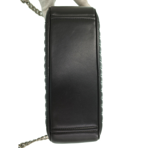 Prada Diagram Leather Bag Chain Shoulder Bag Black - Picture 5 of 9